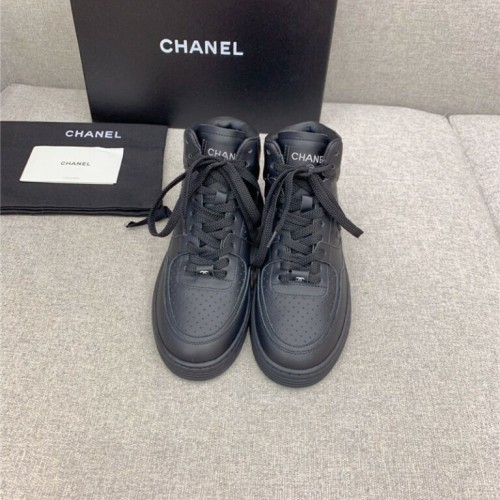 Chanel new high top classic casual shoes